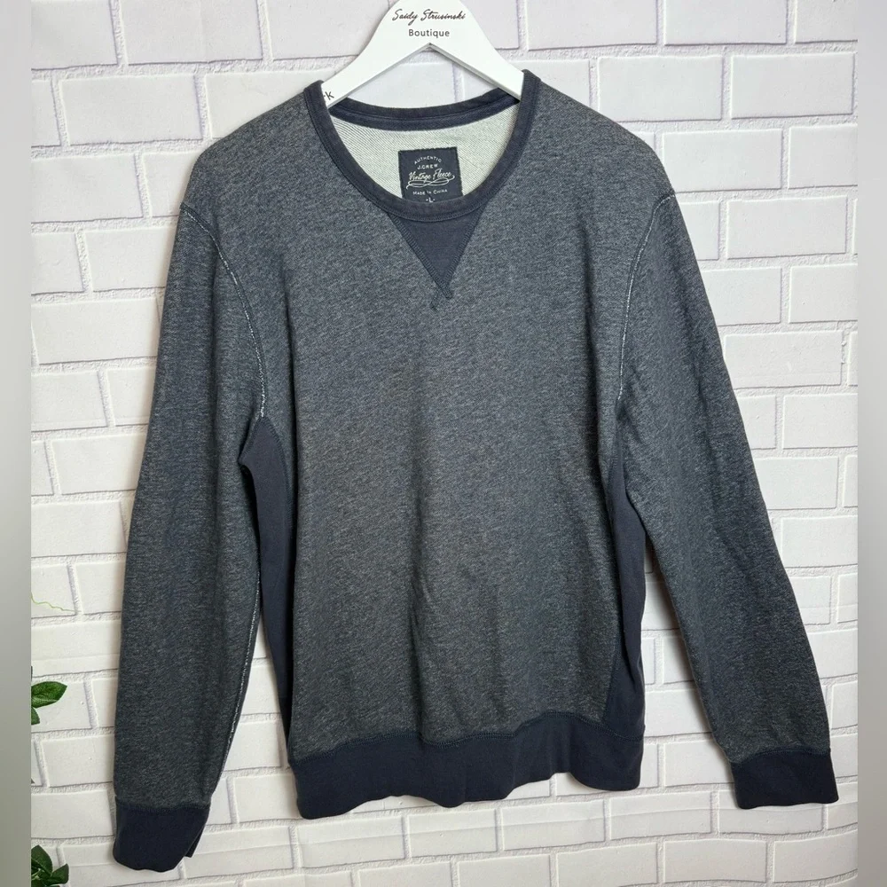 Vintage Eddie Bauer Fleece Crewneck Sweatshirt Gray Men's Size L